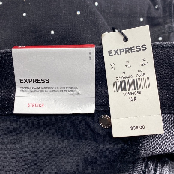 ✨HOST PICK🍸✨Express Rhinestone Studded Jeans_NWT - Picture 11 of 16